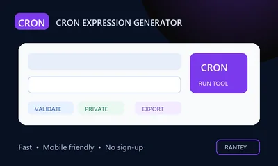 Cron Expression Generator tool preview