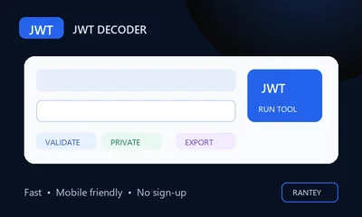 JWT Decoder tool preview