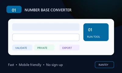 Number Base Converter tool preview