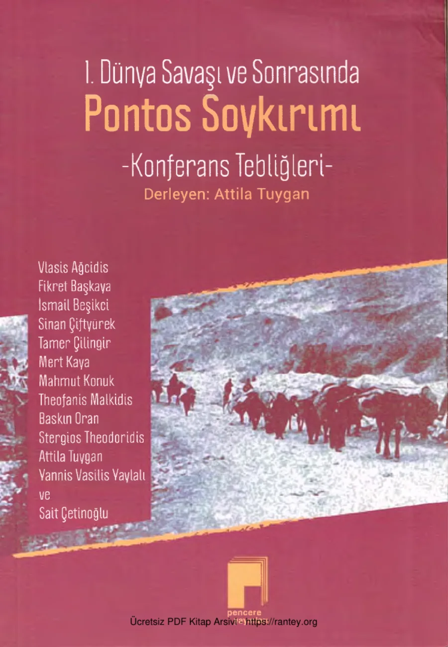 1 Dünya Savaşı ve Sonrasında Pontos Soykırımı kapak görseli