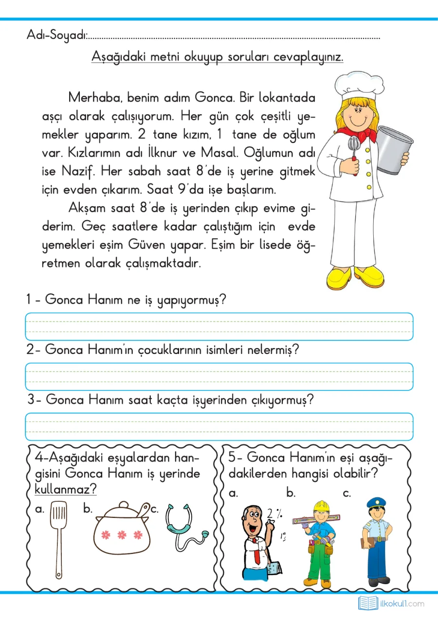 1. Sınıf Türkçe Matematik Değerlendirme Çalışması 1 kapak görseli