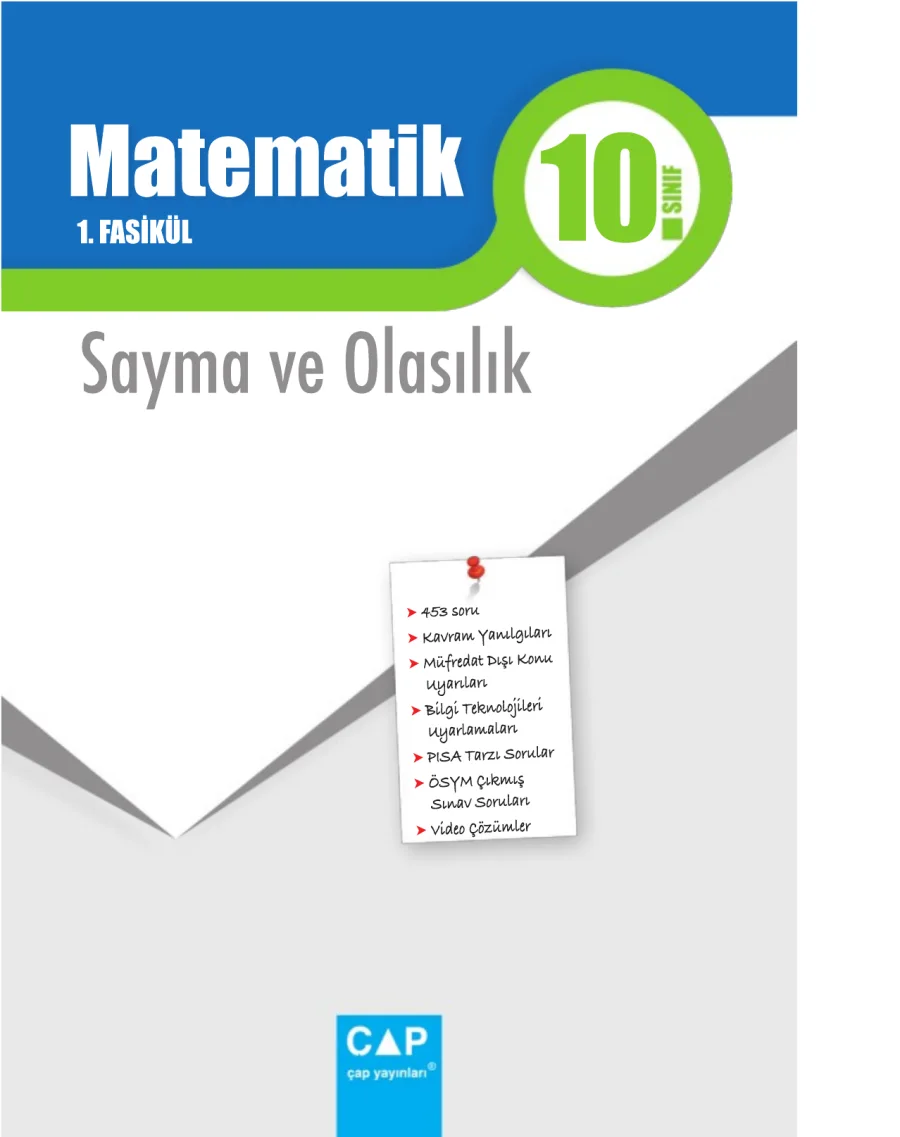 10. Sınıf Matematik Çap Fasikül 1 kapak görseli