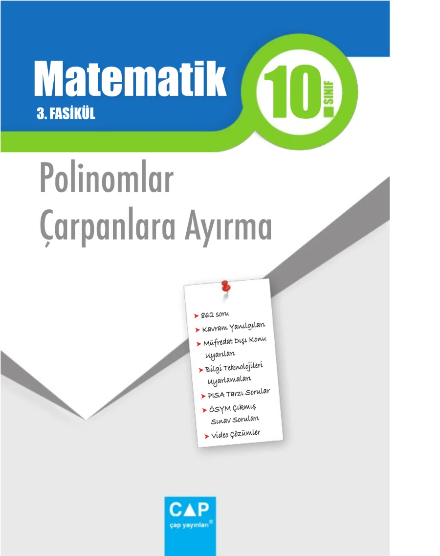 10. Sınıf Matematik Çap Fasikül 3 kapak görseli