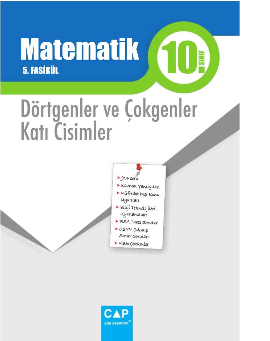 10. Sınıf Matematik Çap Fasikül 5 kapak görseli
