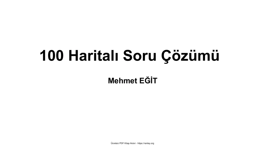 100 Haritali soru Mehmet egit kapak görseli
