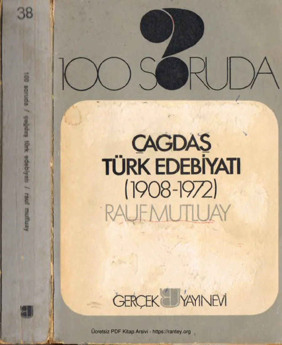 100 Soruda Çağdaş Türk Edebiyatı 1908 1972 Gerçek Yayınları kapak görseli
