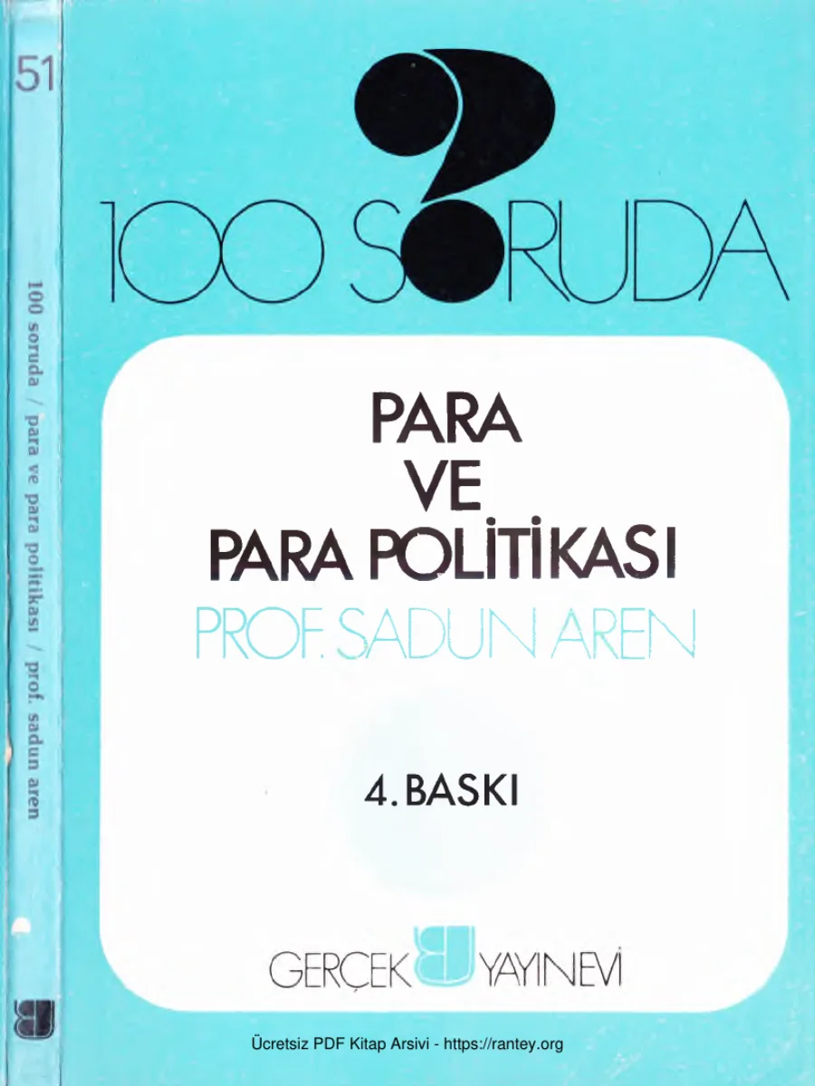 100 Soruda Para ve Para Politikası Gerçek Yayınları kapak görseli