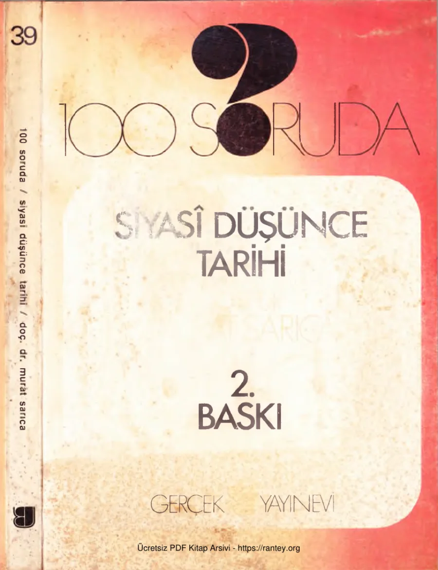 100 Soruda Siyasi Düşünce Tarihi kapak görseli
