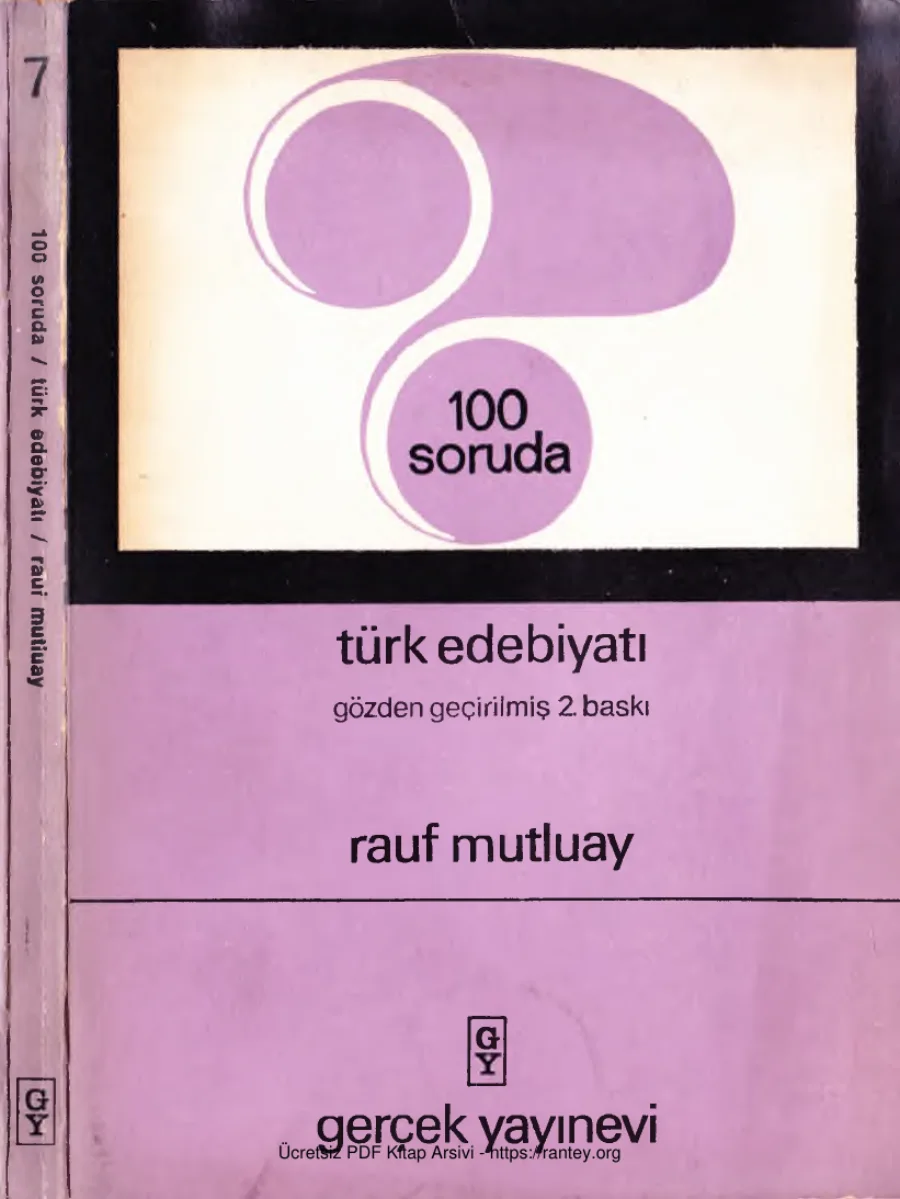 100 Soruda Türk Edebiyatı Gerçek Yayınları kapak görseli