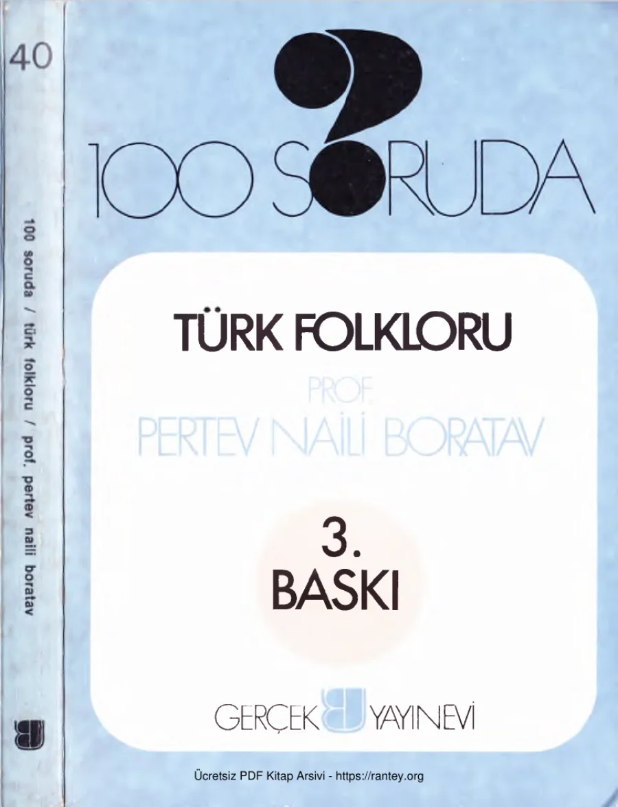 100 Soruda Türk Folkloru Gerçek Yayınları kapak görseli