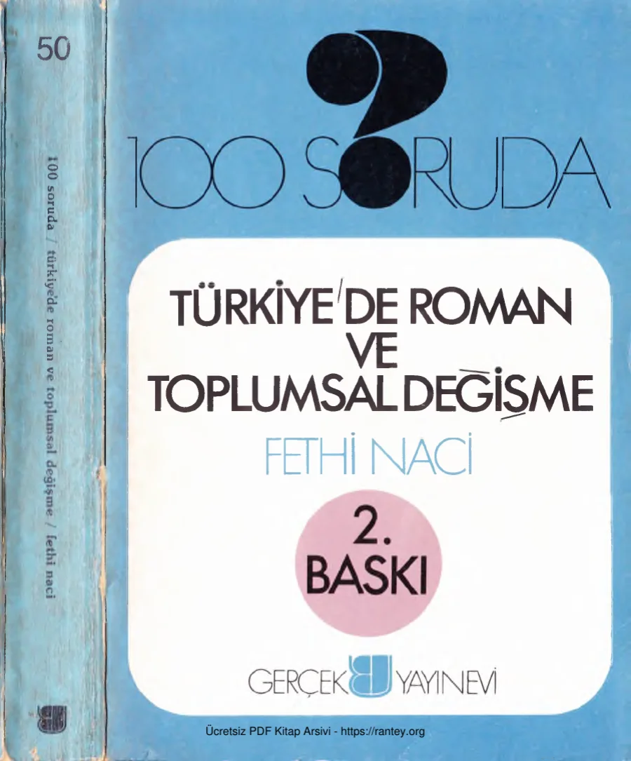 100 Soruda Türkiyede Roman ve Toplumsal Değişme Gerçek Yayınevi kapak görseli