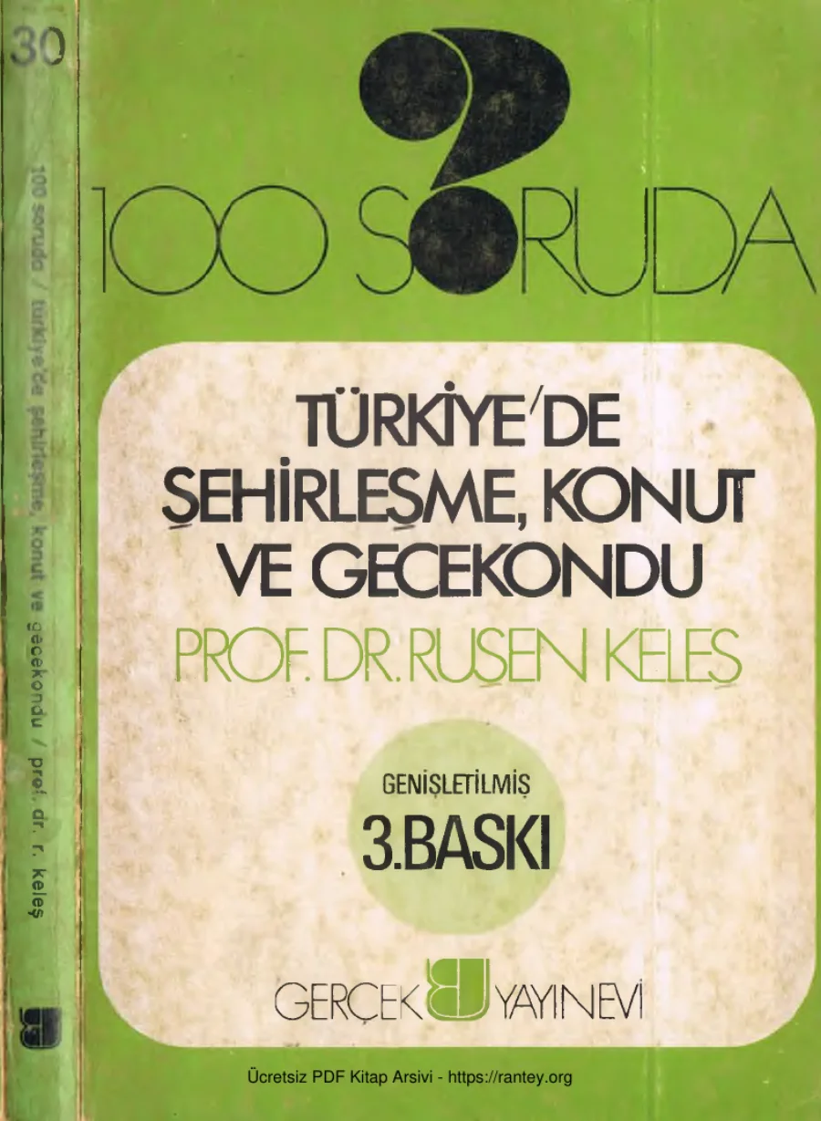 100 Soruda Türkiyede Şehirleşme Konut ve Gecekondu Gerçek Yayınları kapak görseli