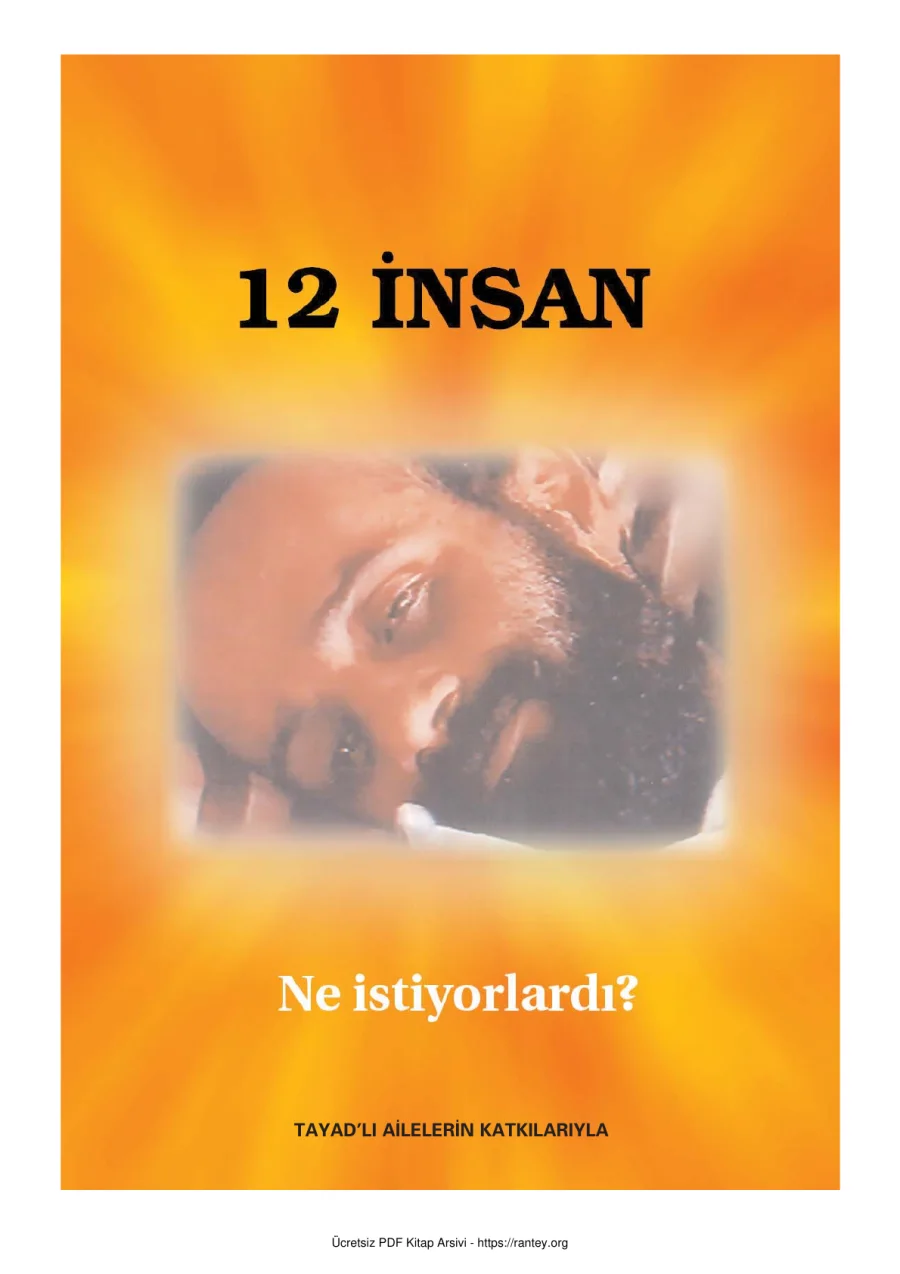 12 İnsan Ne İstiyorlardı TAYAD Bülteni kapak görseli