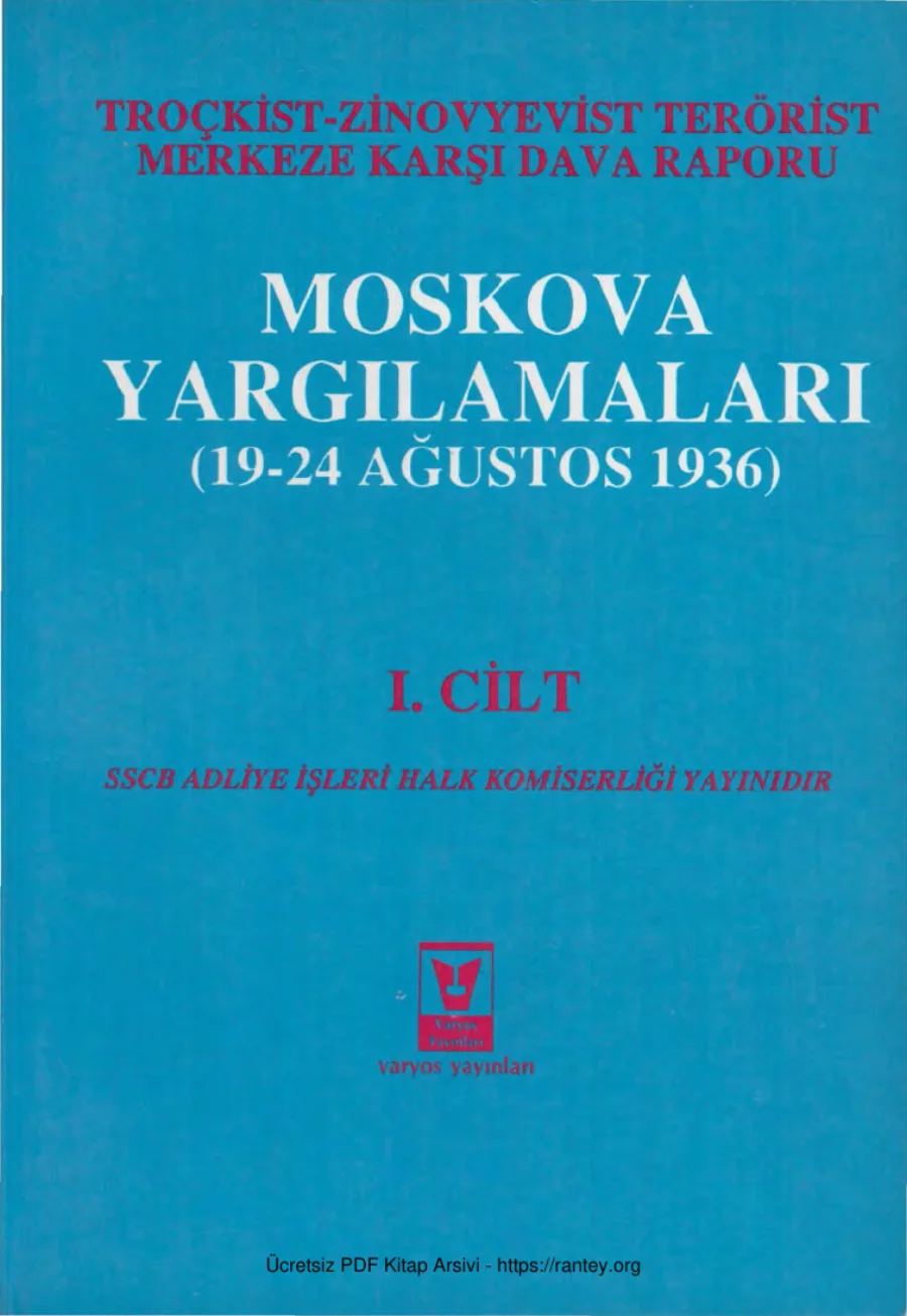 19 24 Ağustos 1936 Varyos Yayınları kapak görseli