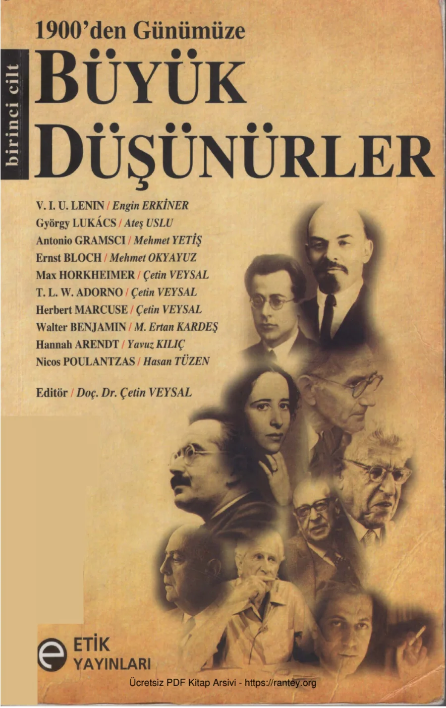 1900 den Günümüze Büyük Düşünürler 1 kapak görseli