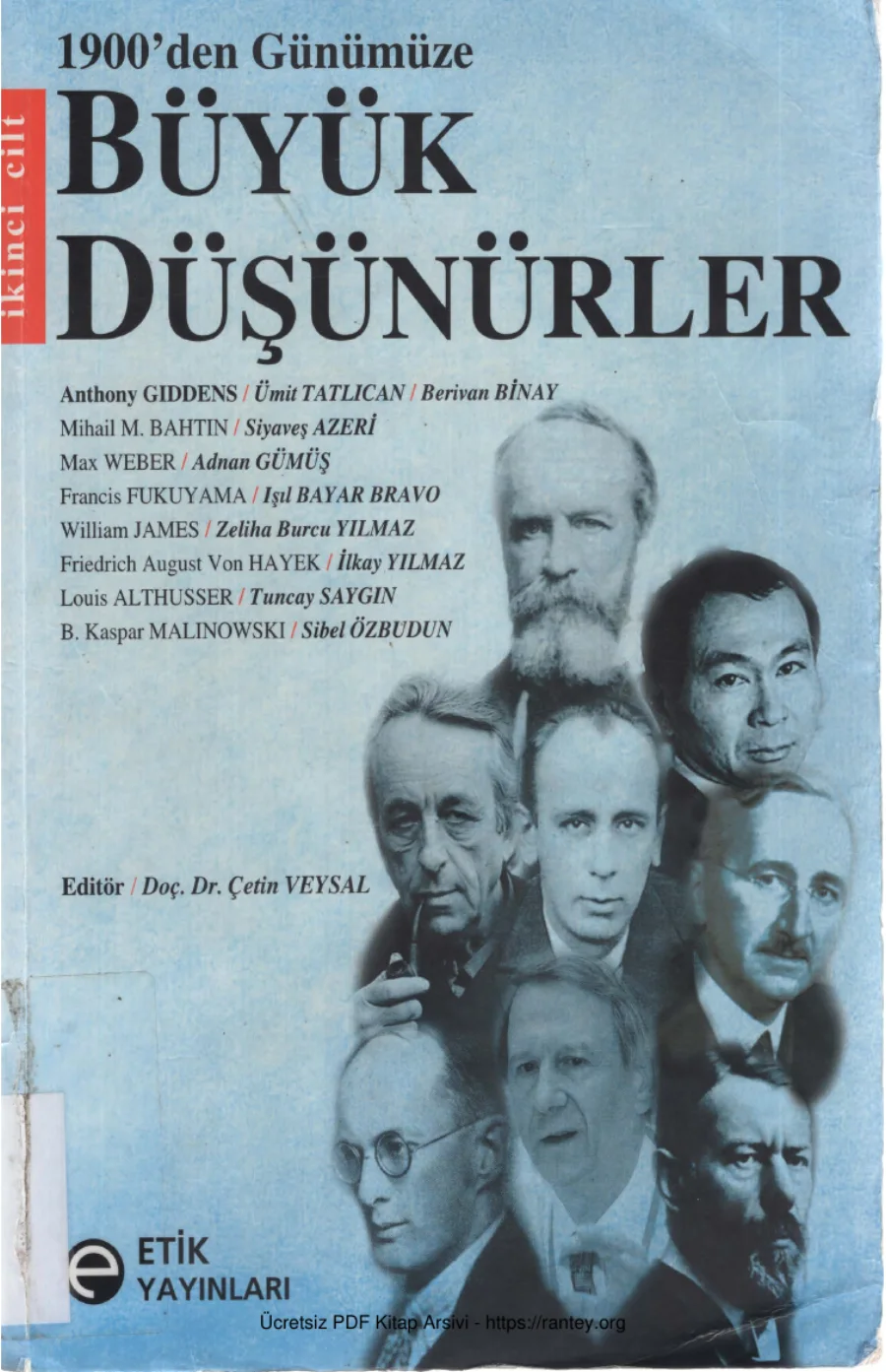 1900 den Günümüze Büyük Düşünürler 2 kapak görseli