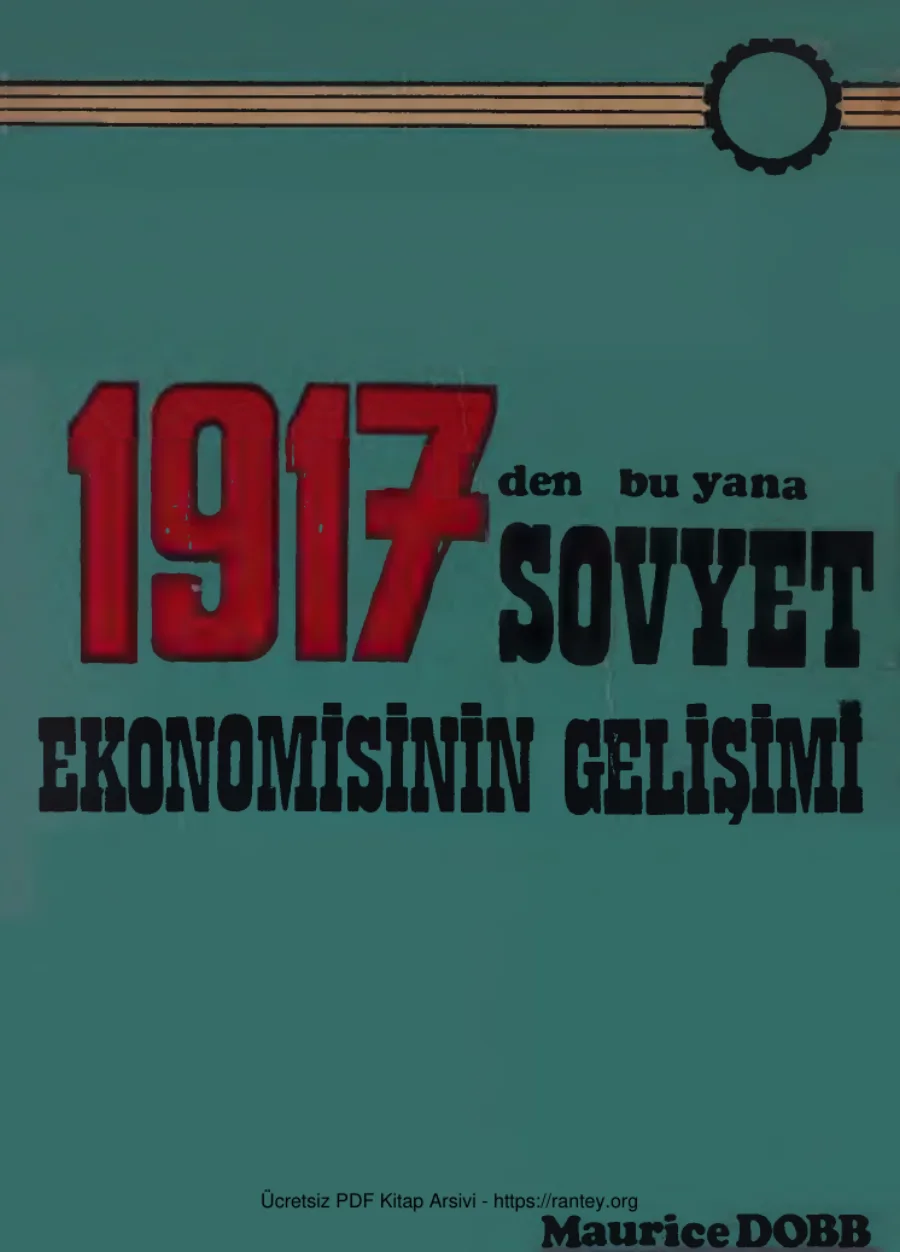 1917den Bu Yana Sovyet Ekonomisinin Gelişimi kapak görseli