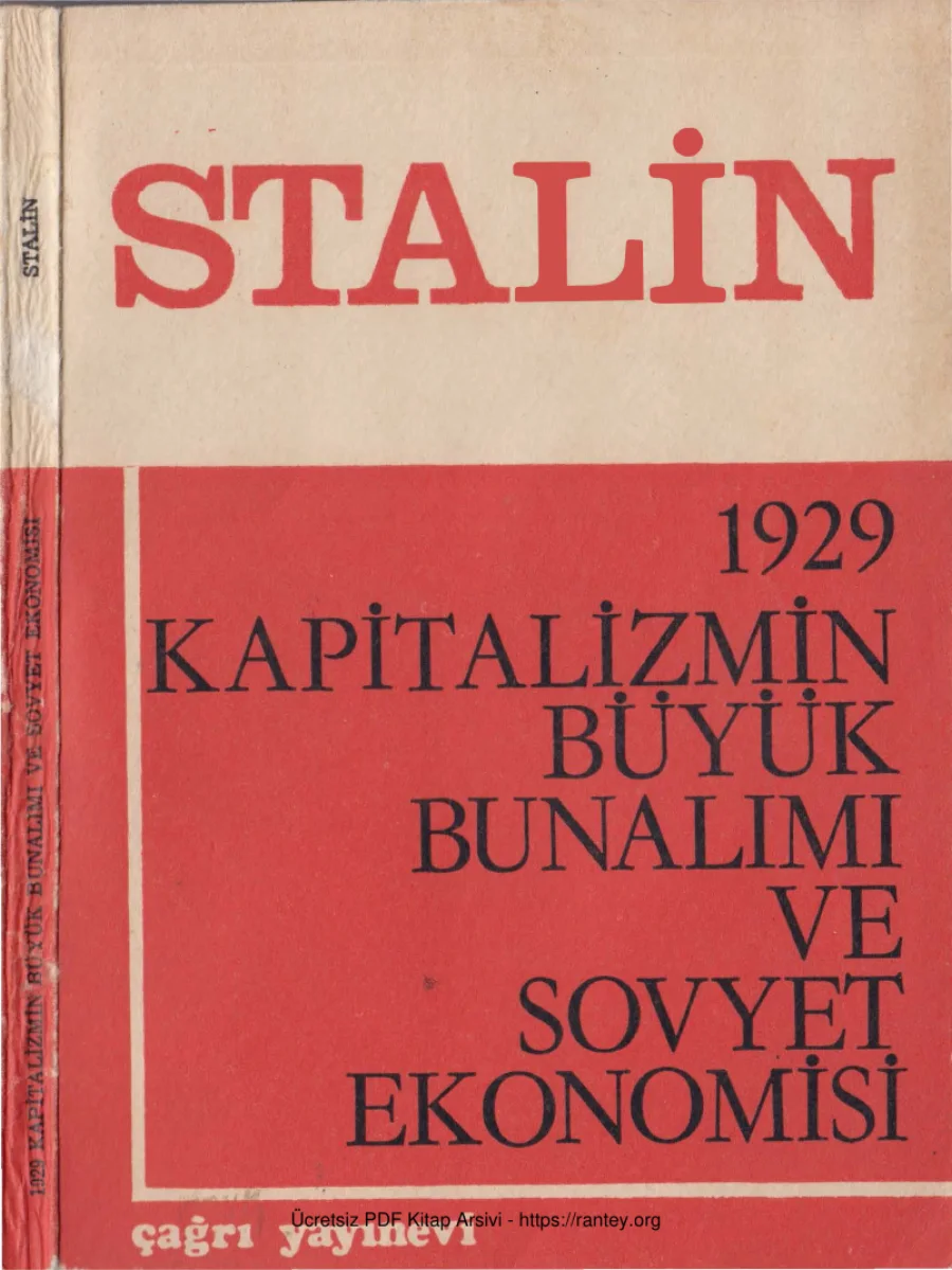 1929 Kapitalizmin Büyük Bunalımı kapak görseli