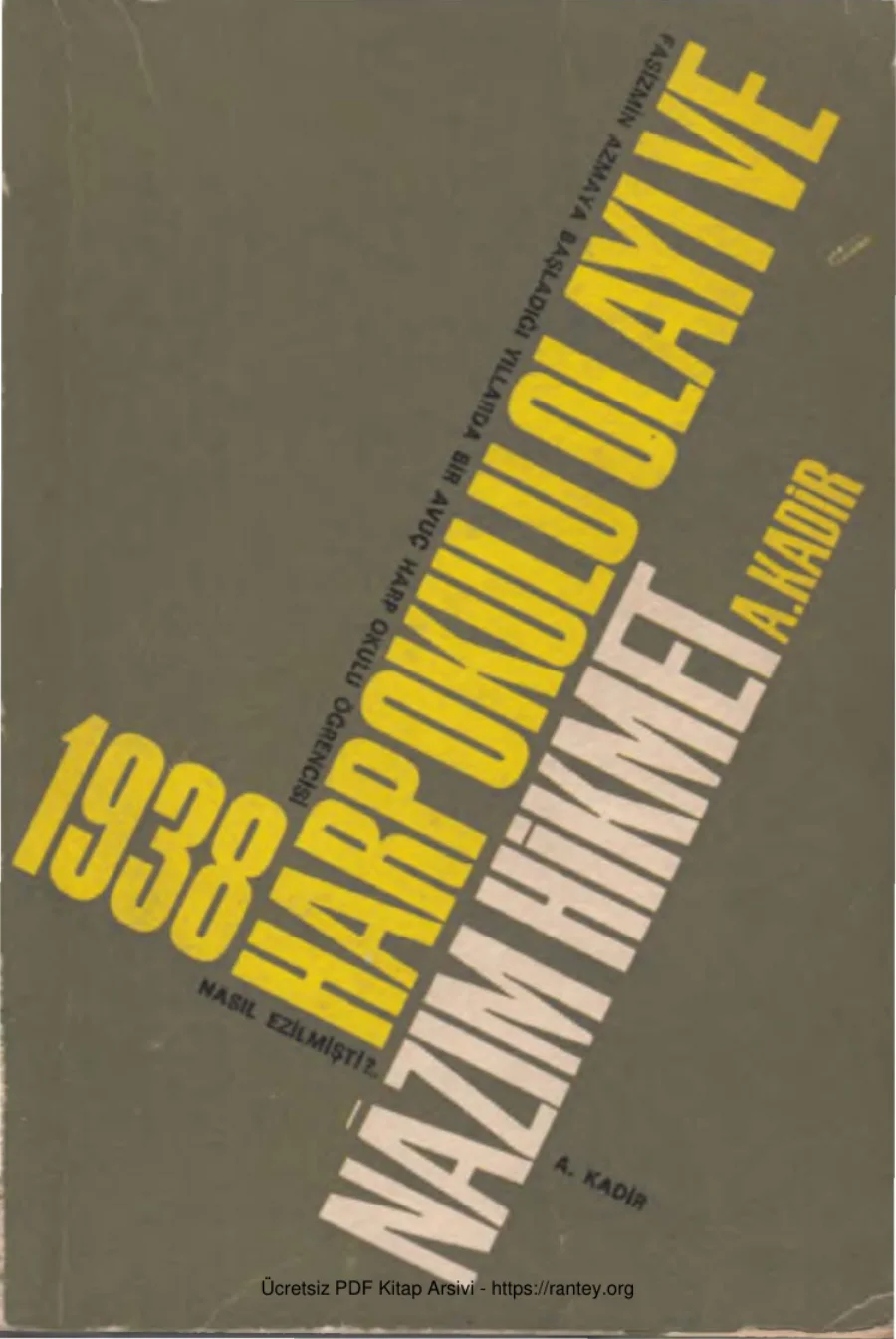 1938 Harp Okulu Olayı ve Nâzım Hikmet kapak görseli