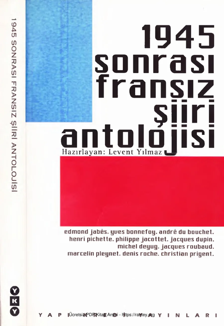 1945 Sonrası Fransız Şiiri Antolojisi kapak görseli