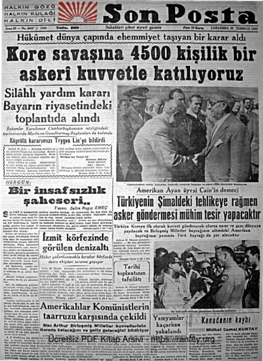 1955 gazete arşivi kapak görseli