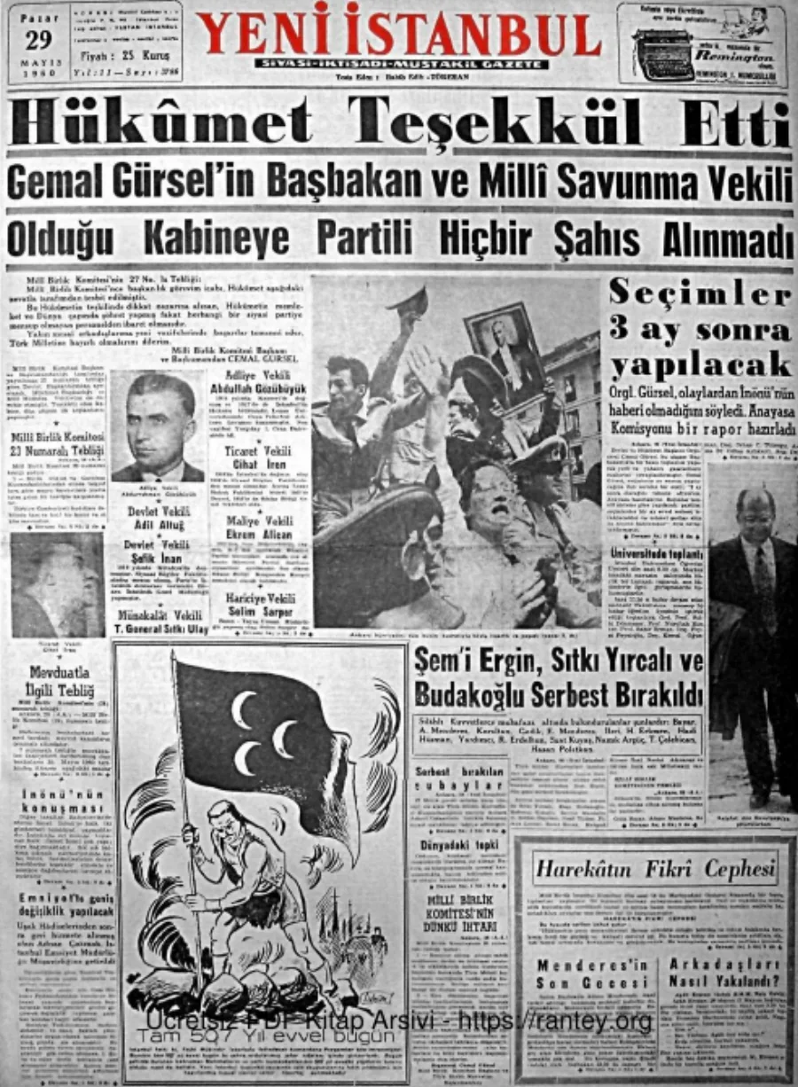 1961 gazete arşivi kapak görseli