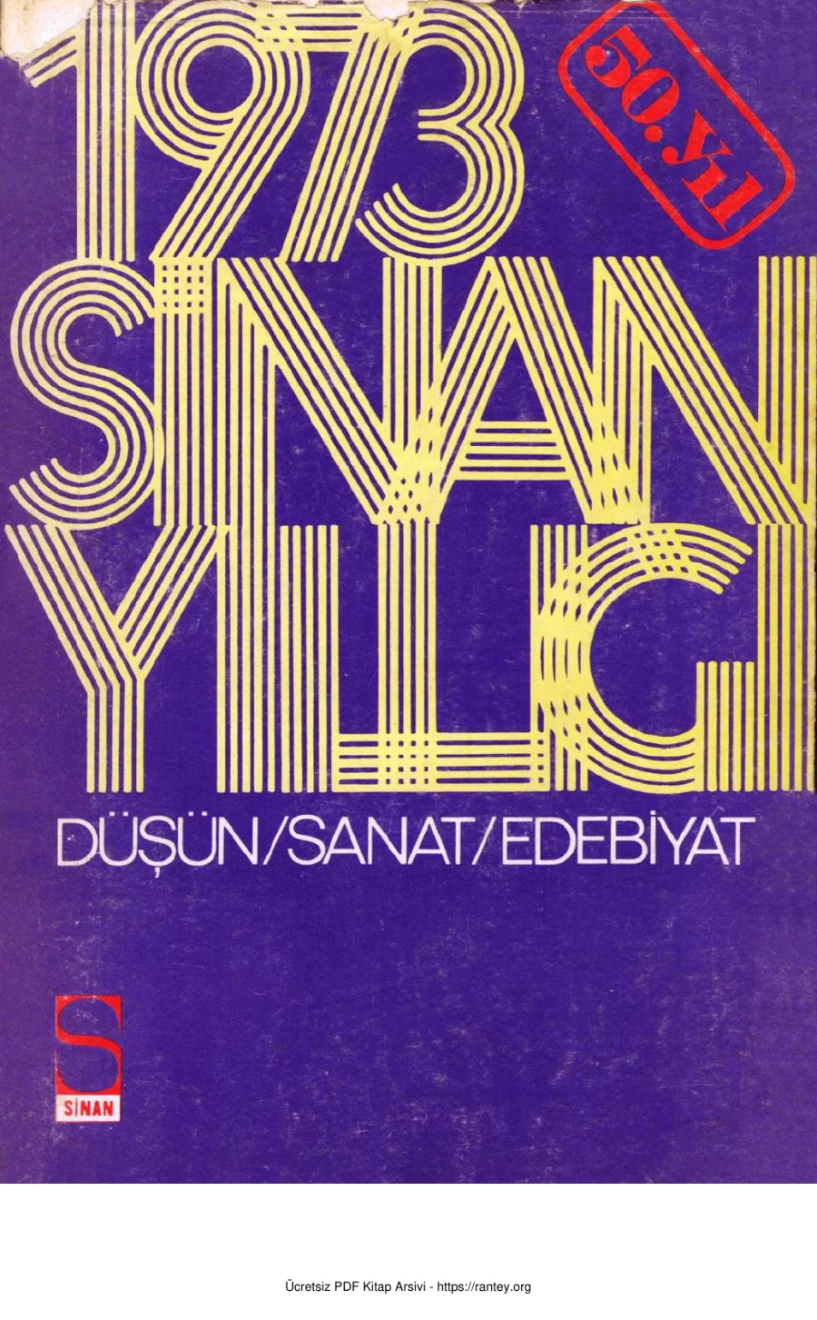 1973 Sinan Yıllığı Sinan Yayınları kapak görseli