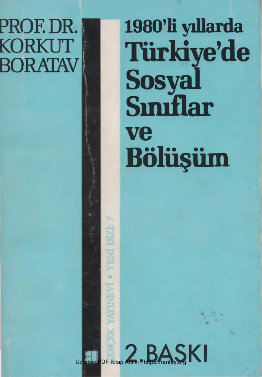1980li yıllarda Türkiye'de Sosyal Sınıflar ve Blüşüm kapak görseli