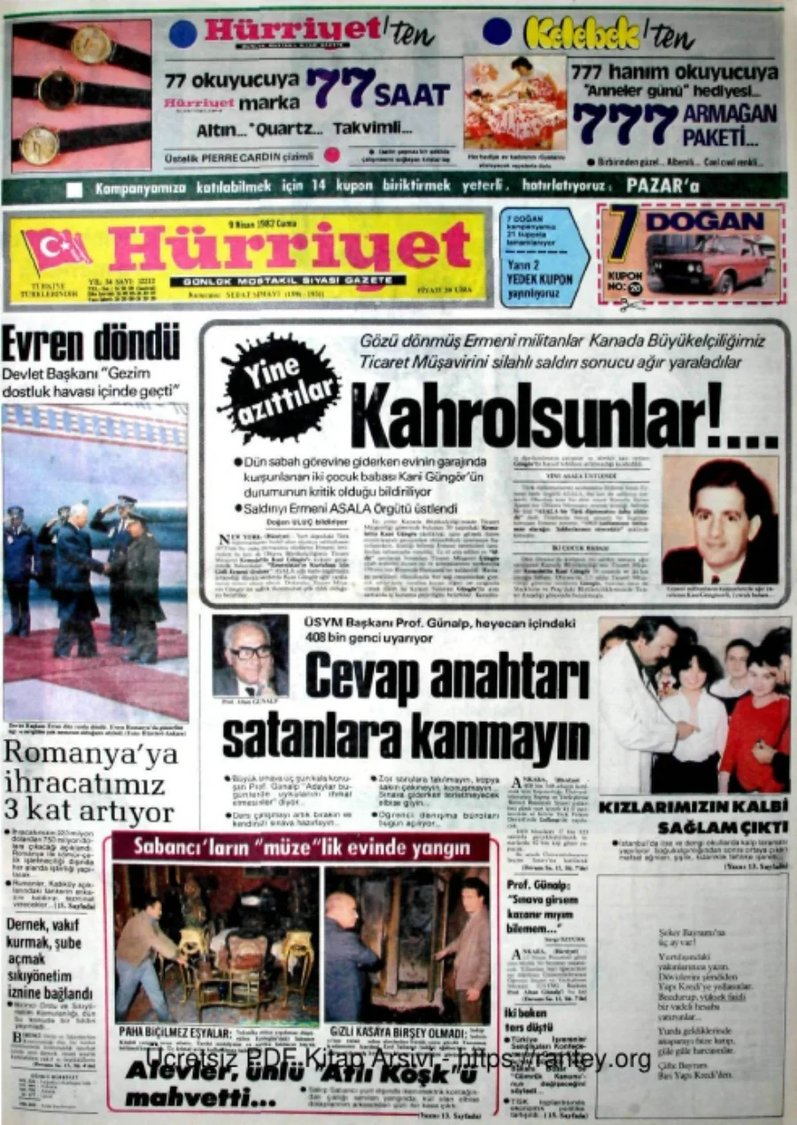 1984 gazete arşivi kapak görseli