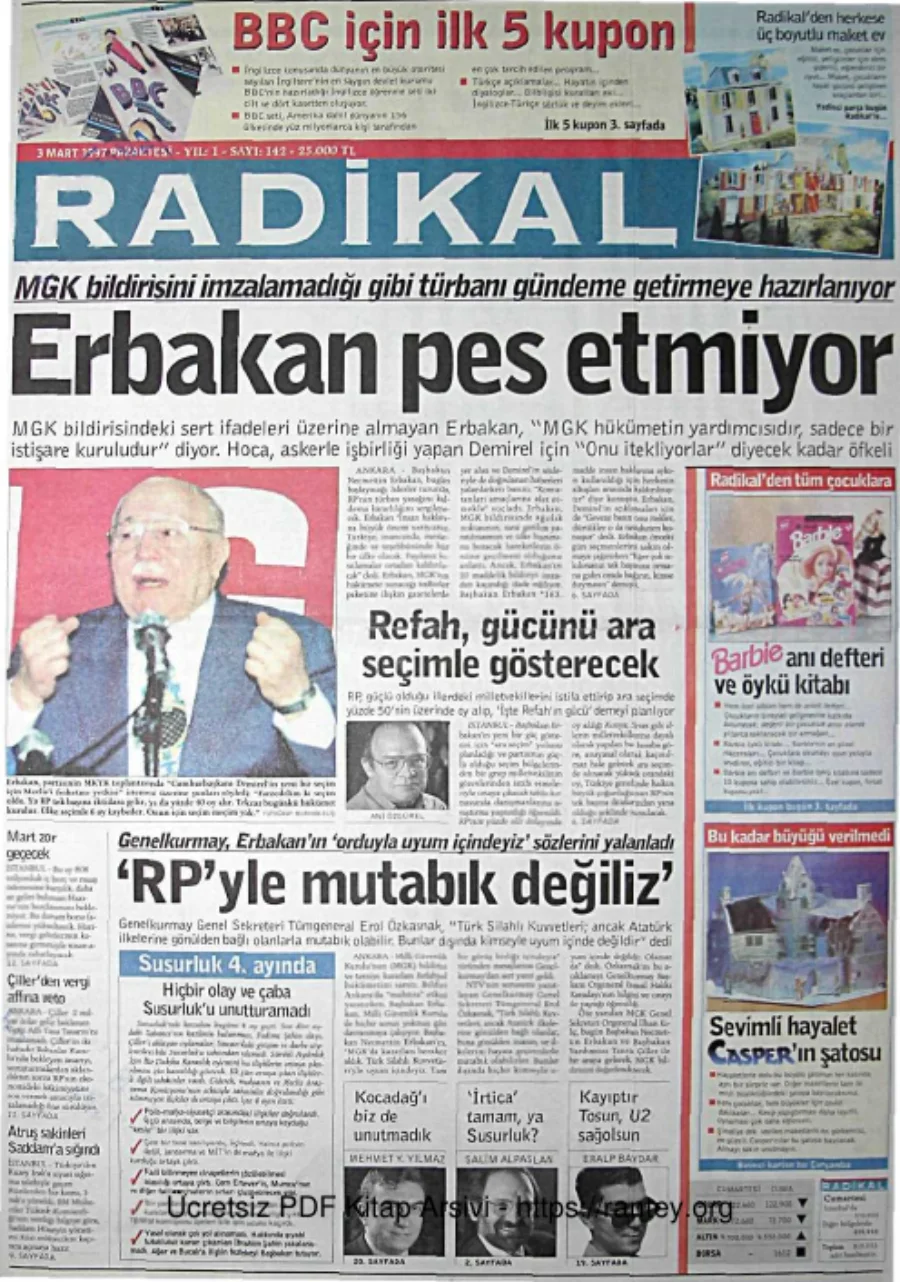 1999 gazete arşivi kapak görseli
