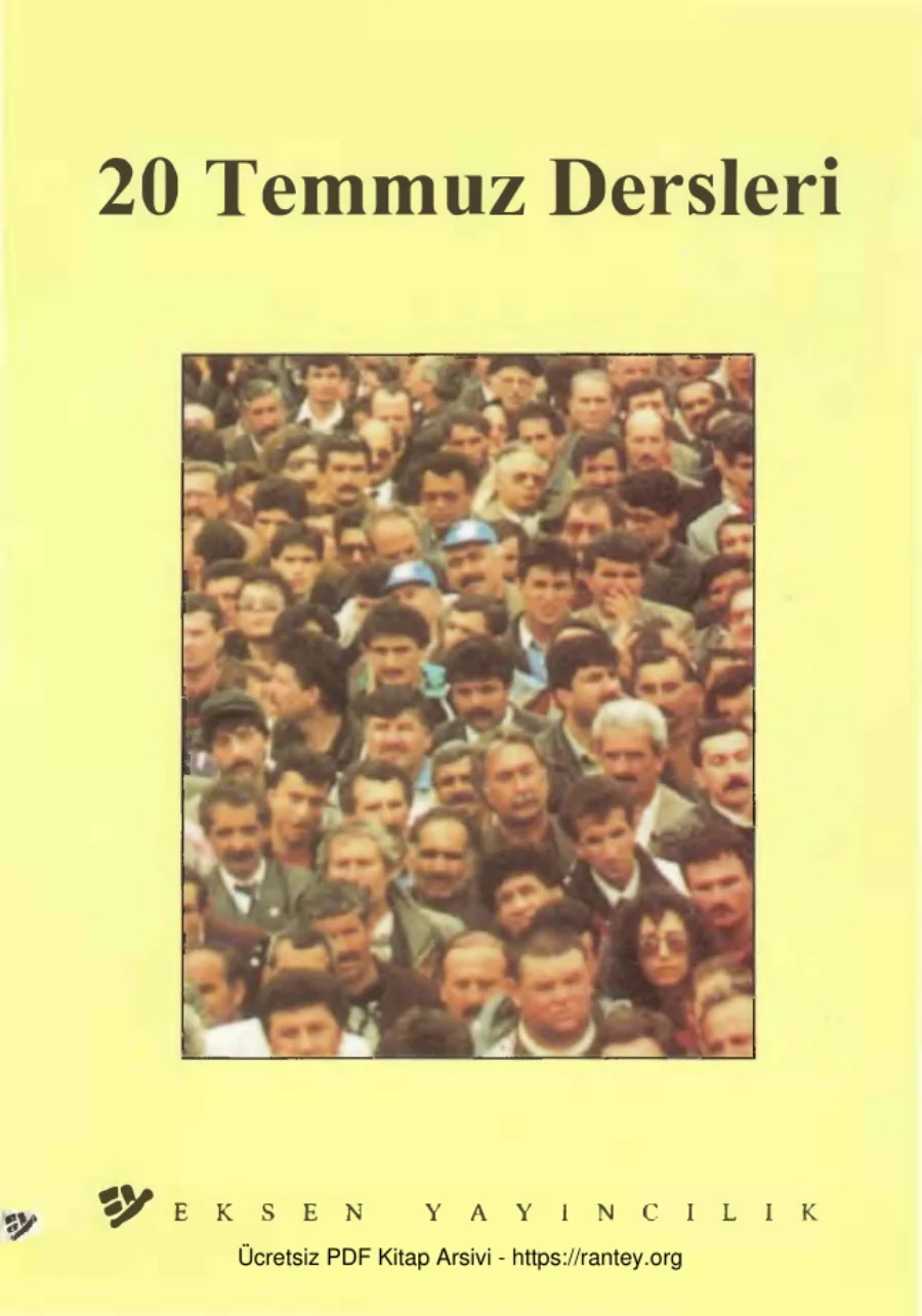20 Temmuz Dersleri kapak görseli