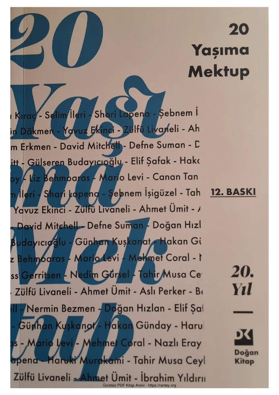 20 Yaşıma Mektup kapak görseli