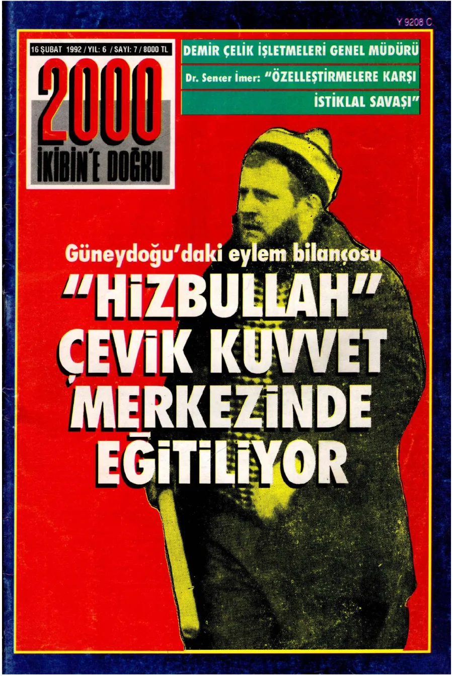 2000e Doğru Yıl 6 Sayı 07 16 Şubat 1992 kapak görseli