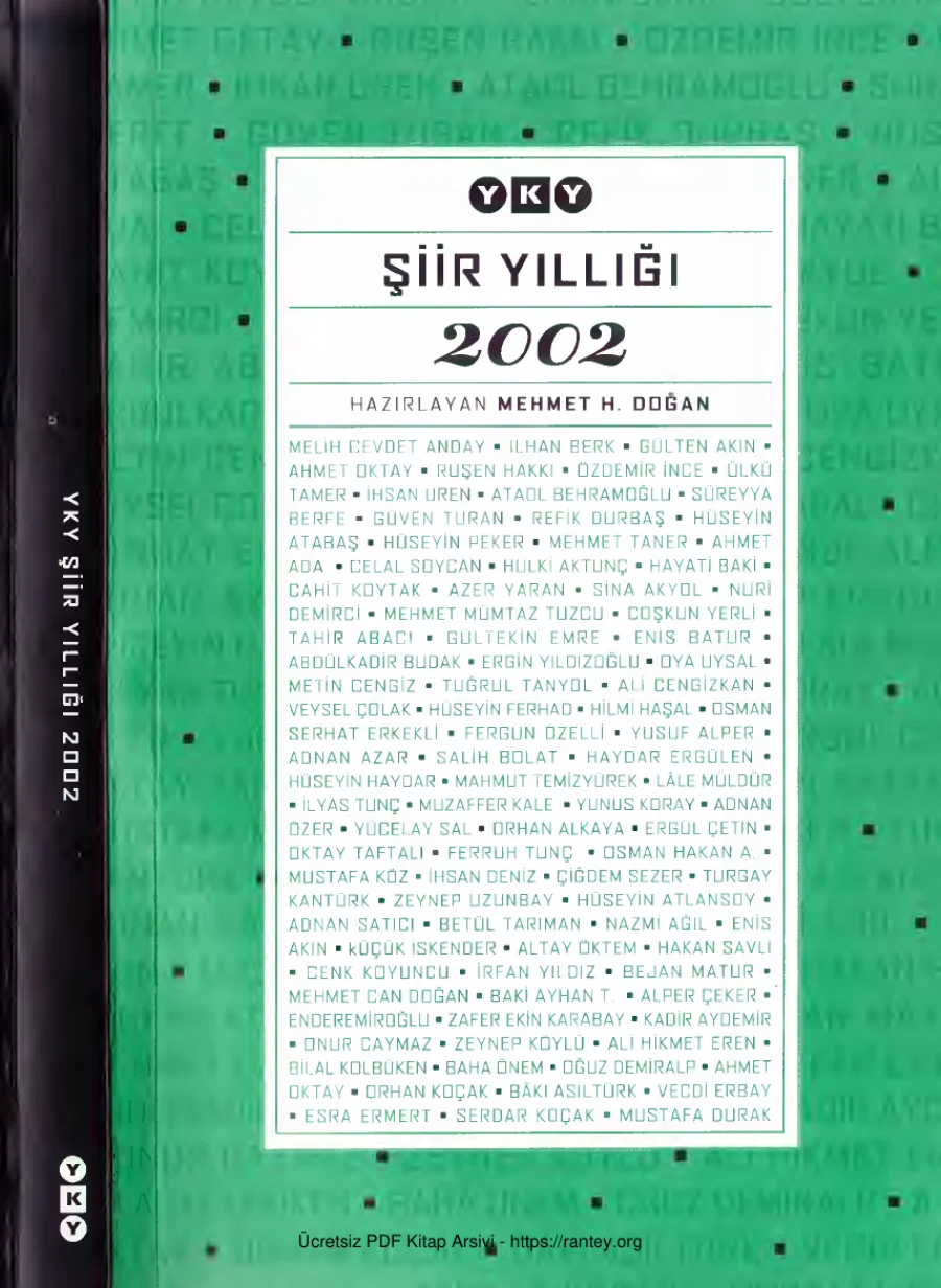 2002 Şiir Yıllığı kapak görseli