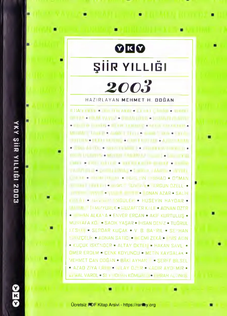 2003 Şiir Yıllığı kapak görseli