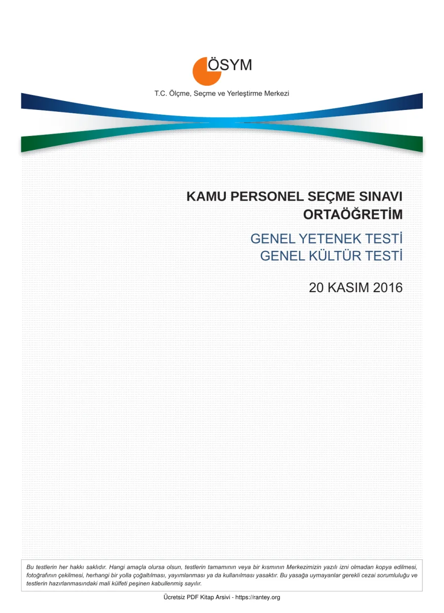 2016 KPSS ORTAOGRETIM kapak görseli