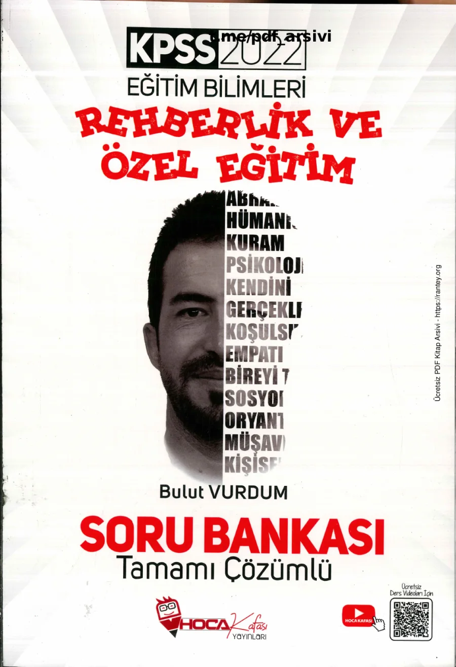 2022 eb rehberlik özel eğitim soru bankası hoca kafası kapak görseli