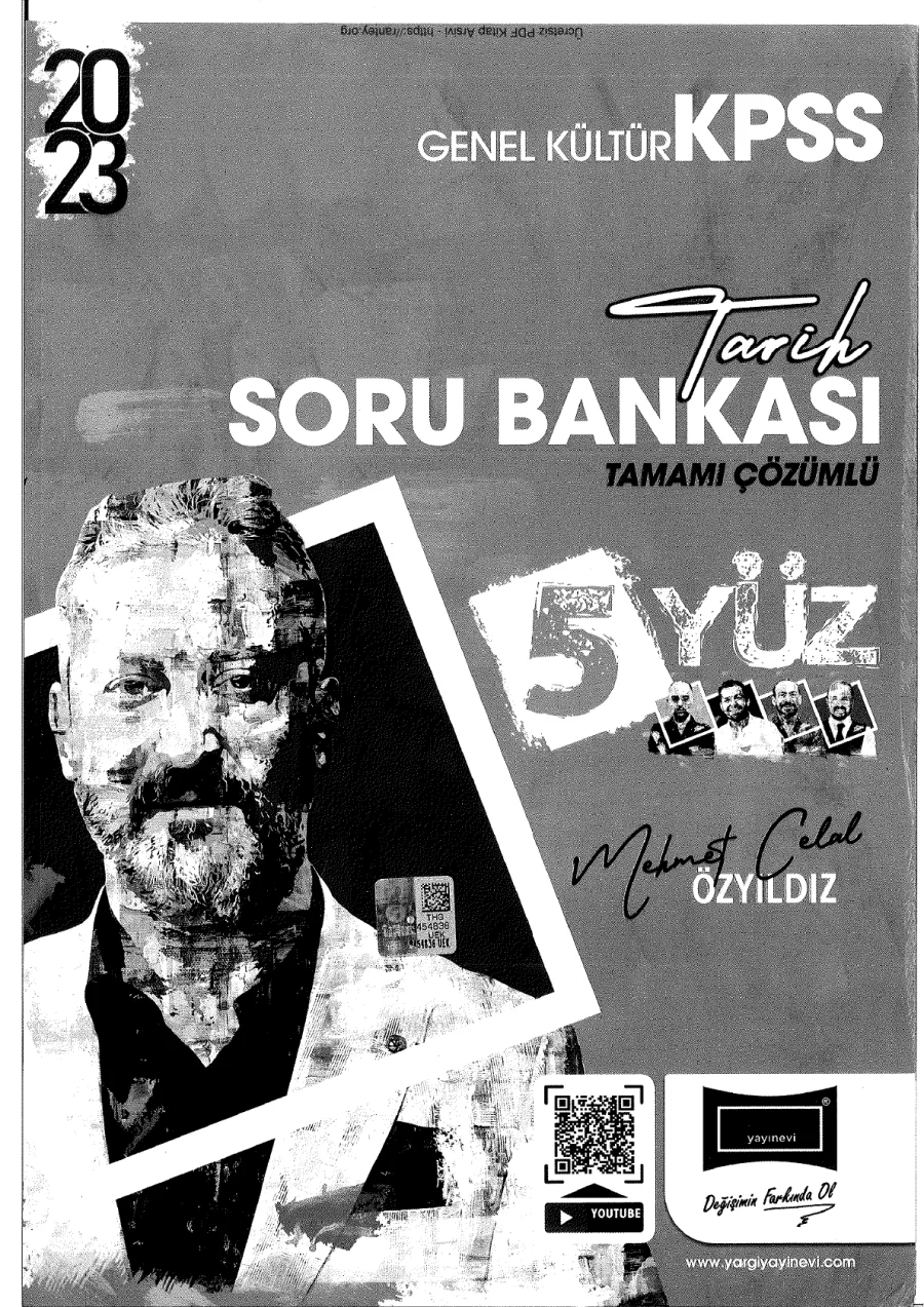 2023 YARGI TARİH 5 YÜZ SORU BANKASI kapak görseli
