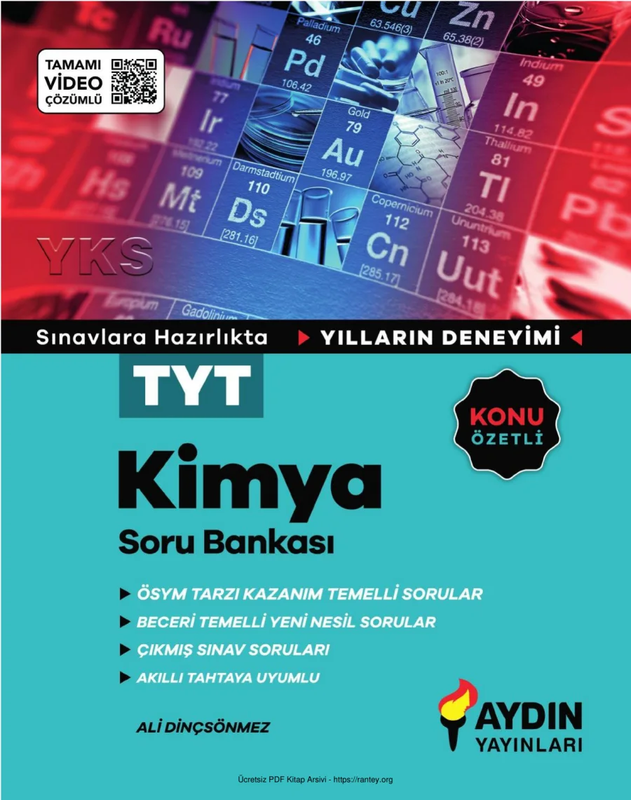 2024 AYDIN TYT KİMYA SORU BANKASI kapak görseli