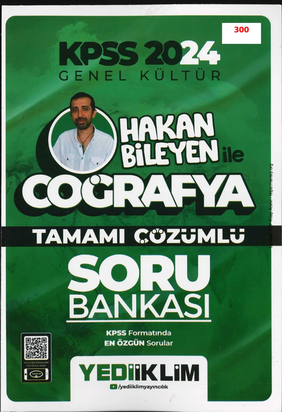 2024 KPSS Hakan Bileyen ile Coğrafya Soru Bankası kapak görseli