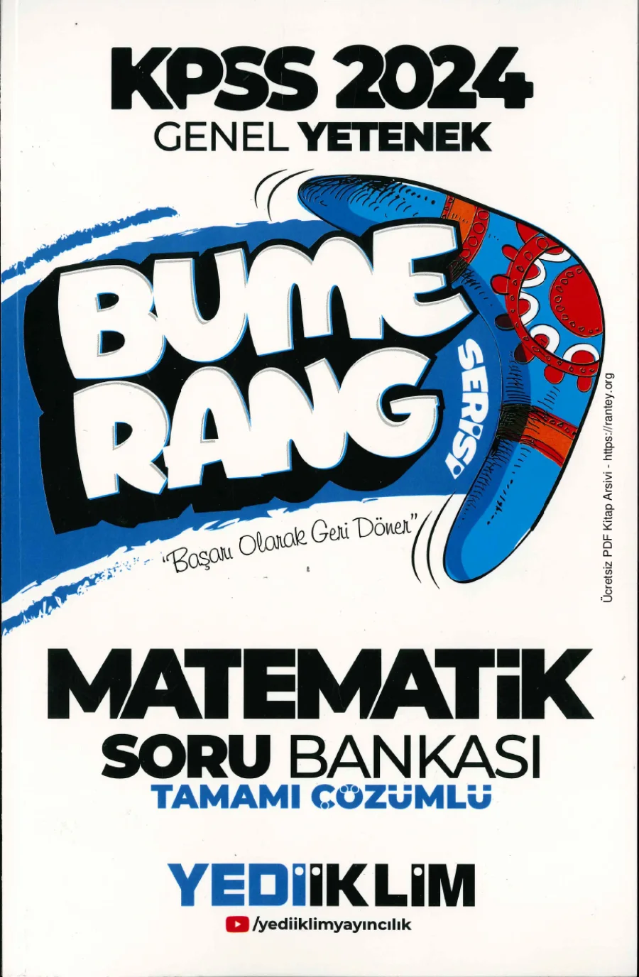 2024 YEDİİKLİM BUMERANG MATEMATİK SORU BANKASI kapak görseli