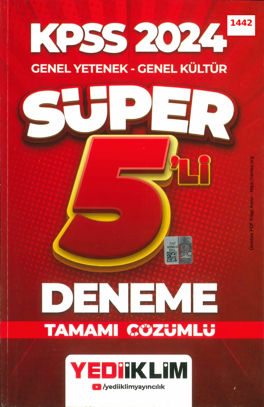 2024 Yediiklim Süper 5li Deneme kapak görseli
