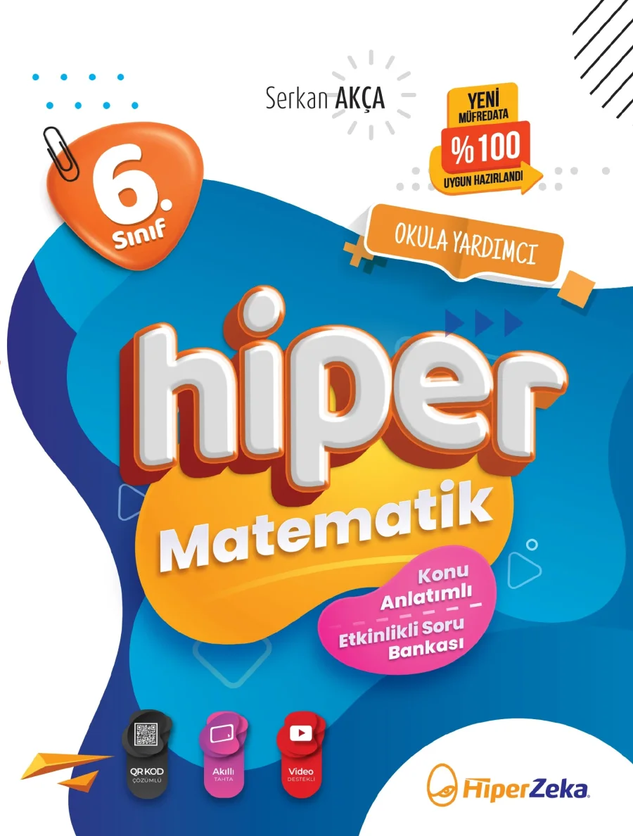 2026 6. Sınıf Hiper Matematik Konu Anlatımlı Etkinlikli Soru Bankası kapak görseli
