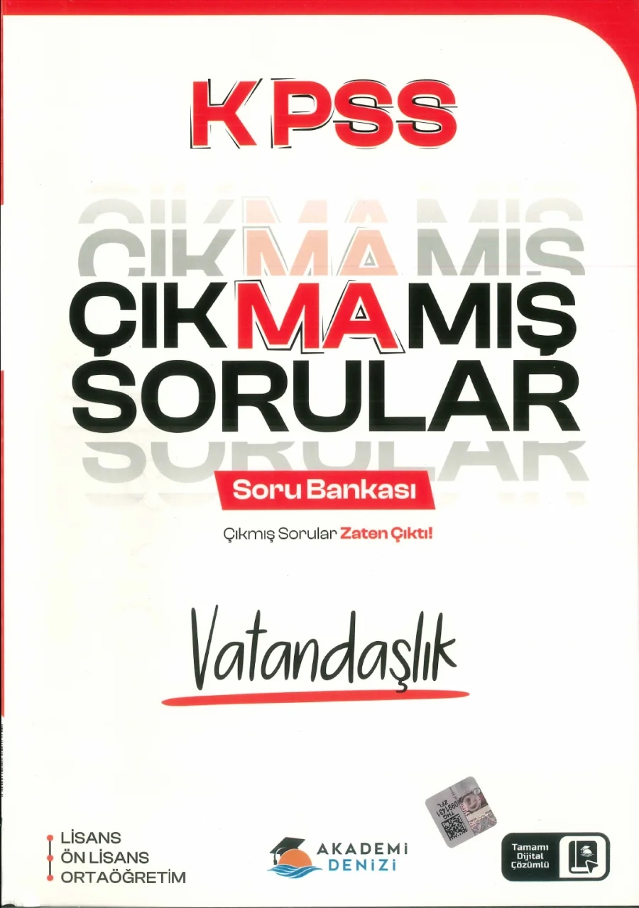 2026 AKADEMİK DENİZİ KPSS VATANDAŞLIK ÇIKMAMIŞ SORULAR kapak görseli