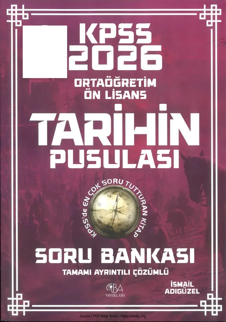 2026 CBA Ön Lisans Tarih Soru Bankası kapak görseli