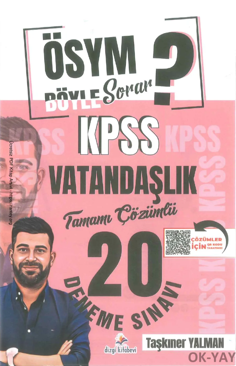 2026 DİZGİ KİTAP OSYM BOYLE SORAR VATANDAŞLİK 20 DENEME SINAVI kapak görseli