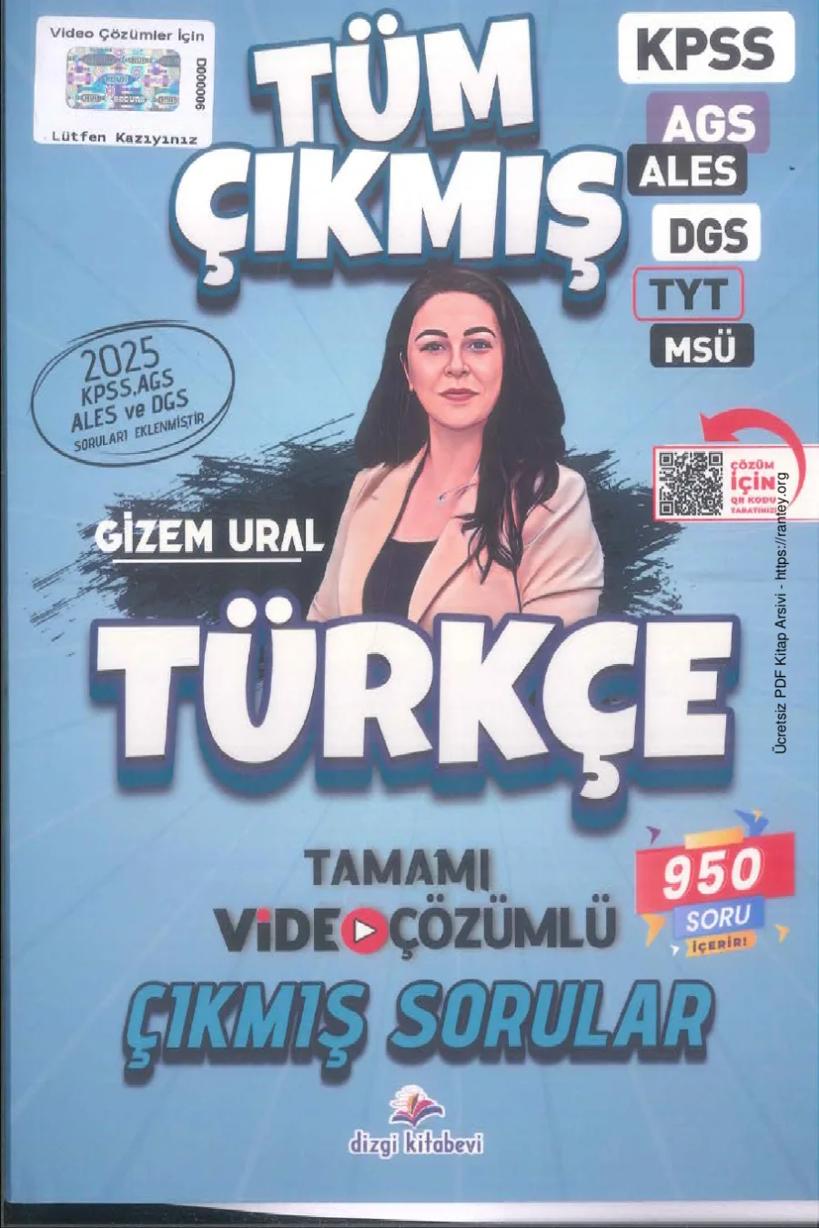 2026 DİZGİ TÜRKÇE ÇIKMIŞ SORULAR GİZEM URAL kapak görseli