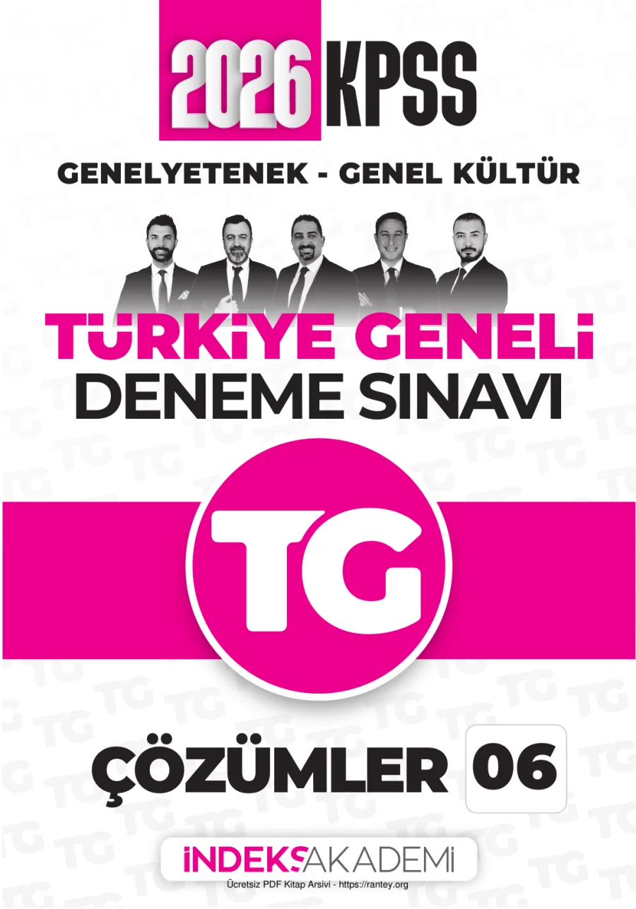 2026 İNDEKS KPSS TG 6 CEVAP ANAHTARI kapak görseli