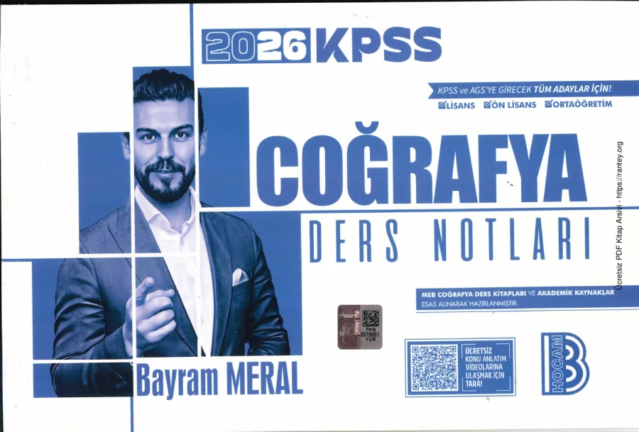2026 Kpss Beni m Hocam Bayram Meral Coğrafya Ders Notlari kapak görseli