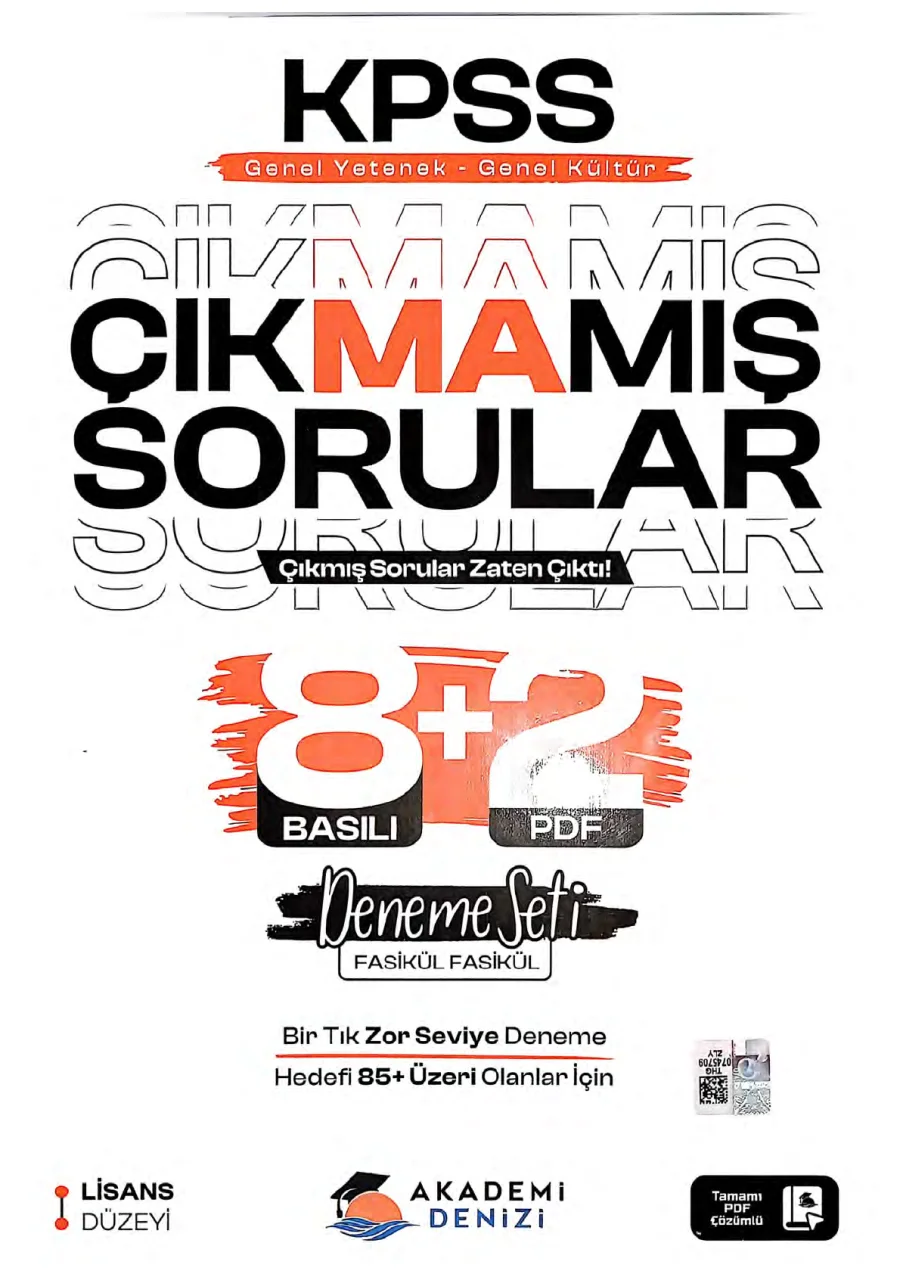 2026 KPSS ÇIKMAMIŞ SORULAR 8 DENEME kapak görseli
